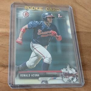 2017 Bowman 1st Ronald Acuna Jr. Rookie Card Braves 🔥⚾